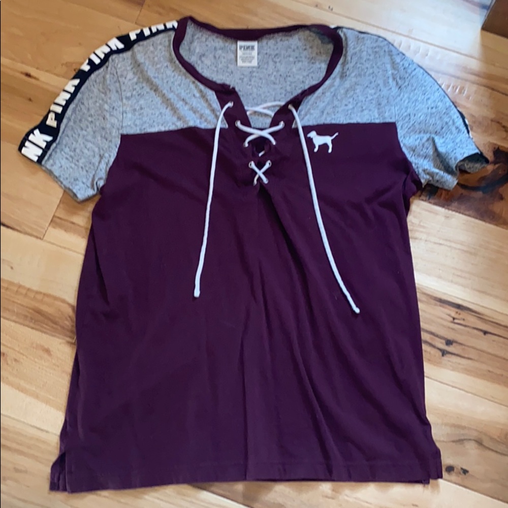 Gently worn size large PINK tee 💕